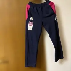 asics ジャージ パンツ ネイビー ピンク