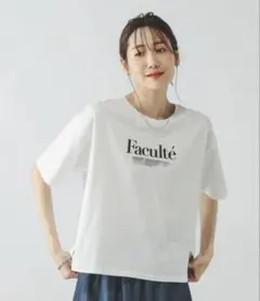 グローバルワーク　リッチクリーン　プリントTシャツ ホワイトのサムネイル