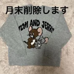 専用〚月末削除〛トムとジェリー ニットセーター M グレー