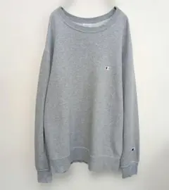 Champion チャンピオン 長袖スウェット ロゴ 杢グレー XL