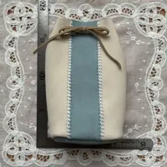 8a.【レザー】ミニ巾着　ハンドメイド