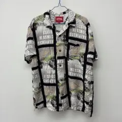 ANTIBAL 半袖シャツ 総柄 L グレー系　※18のサムネイル