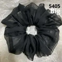 シュシュ5405ブラックオーガンジー❣️Big ❣️