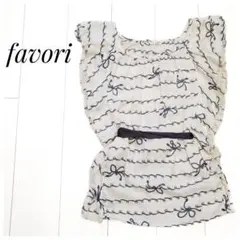 favori ノースリーブ チュニック ロープ柄
