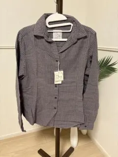 【未使用品】ダグ付き チェックシャツ 長袖 L 秋服