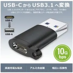 USB Type-C (メス) to USB-A (オス) 変換アダプタ