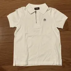 DIESEL 半袖ポロシャツ バックプリント ハンド ホワイトブルー/QW170 