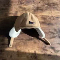 ボブソン　耳あて付きブラウンキャップ　フライトキャップ 48cm