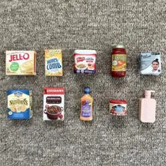 【食品・日用品】ミニブランズ 10点 セット ミニチュア リアル フード