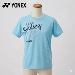 ヨネックス　スポーツウエア Ｔシャツ ラメ ハート ライトブルー 日本製