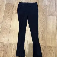 UNIQLO リブパンツ ブラック　M