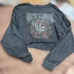 NORTH CAROLINA ロゴ 長袖Tシャツ ブラック系のサムネイル