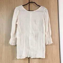 ワンアフターアナザー ナイスクラップ 2way シワ加工 シアープリーツブラウス