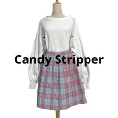 キャンディストリッパー　ジャンパースカート　チェック柄プリーツ　ワンピース　М Candy Stripper（キャンディストリッパー）の「CHECK COMBINED