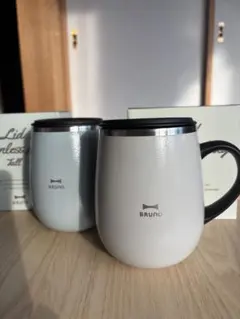 BRUNO 蓋付きステンレスマグカップ　tall 2ケセット