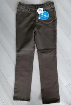 ブラウン スリムフィット カジュアルパンツ