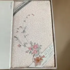 @花柄刺繍 綿100% フラノシーツ 140x240cm #161のサムネイル