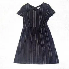 ホコモモラ de シビラ コットン100% ワンピース ストライプ Aライン