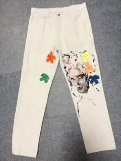 KIDSUPER キッドスーパー 23SS コットンリネン デザインパンツ 32 
