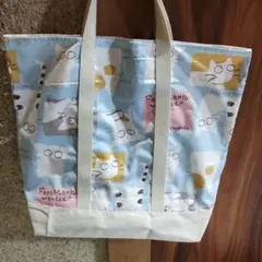 猫イラストのエコバッグ