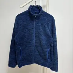 UNIQLOユニクロフリースフルジップジャケット（長袖）Mメンズ　ブルー系