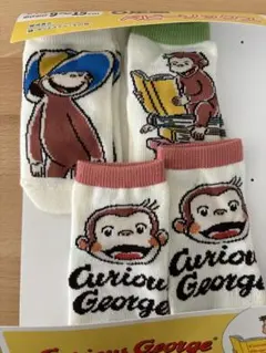 おさるのジョージ 靴下 9-15cm 3足セット