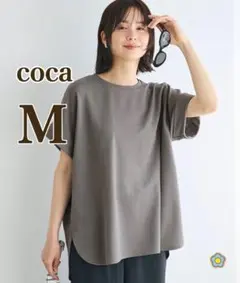コカ　ライトエンボス　ロールアップスリーブ　トップス　M 未使用品のサムネイル