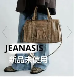 新品　JEANASIS アンティークステッチボストン　ブラウン系その他55のサムネイル