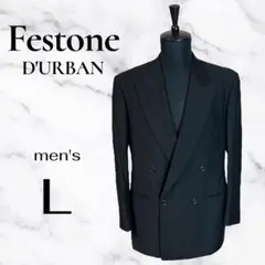 美品✨【Festone DURBAN】ダブルテーラージャケット　ウール 黒　L