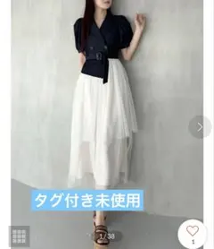 ラスト早い者勝ち！タグ付き マーキュリーデュオ　ジャケットドッキングワンピース