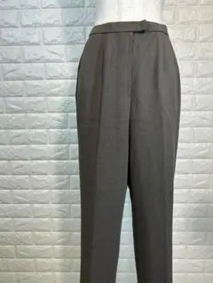 新品 レリアン ストレートパンツ 茶 ブラウン タグ付 スラックス 春のサムネイル
