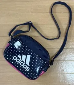 adidas ショルダーバッグ ドット柄