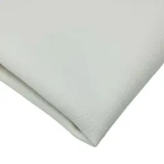 KMS 合皮 フェイク レザー 生地 柔らかめ 薄手 DIY (2ｍ, 白色)