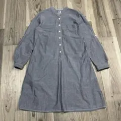 マーガレットハウエル MHL. バンドカラーワンピース シャンブレーワンピース1