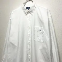【希少】90s ラルフローレンRalphLauren BIG SHIRT シャツ