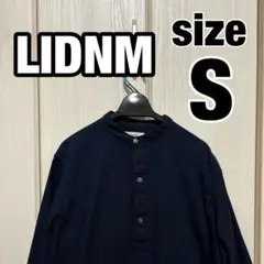 LIDNM 長袖シャツ ネイビー S プルオーバー　オックスフォード