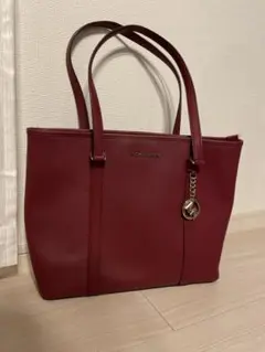 Michael Kors バーガンディ トートバッグ