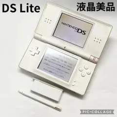 【液晶美品☆】ニンテンドー DS Lite クリスタルホワイト ペン 動作確認済