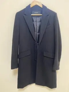 ナノユニバース　メンズチェスターコート(ネイビー)