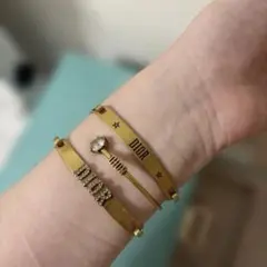 新品☆Dior J 【正規品】Dior J’ADIOR バングル ブレスレット 3点セット ゴールド