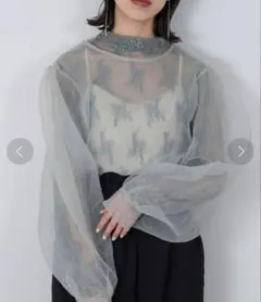 washer puff sleeve tops lawgy パフスリーブトップス