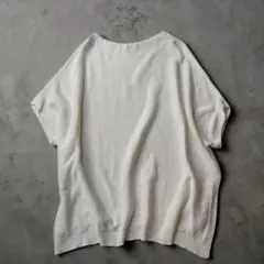 試着のみ IENA イエナ コットン ワイド ボートネック ニット 23ssのサムネイル