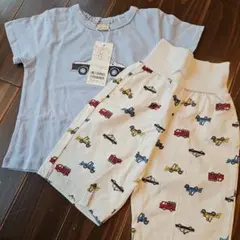 ベビーパジャマ 90(S) 働く車デザイン♡新品、タグ付き