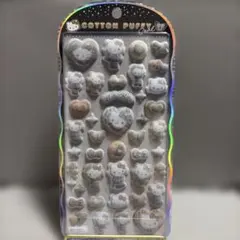 p*i様 コットンパフィーシール ハローキティ モノクロレオパード Y2Kスタイ