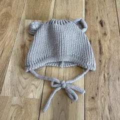ベビー くまみみニット ボンネット 帽子