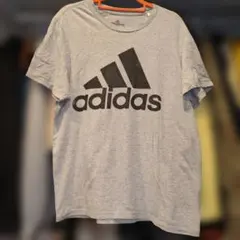adidas 古着Tシャツ Mサイズ グレー
