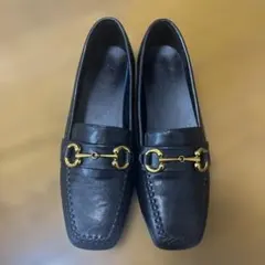 黒のローファー 37 ゴールド金具　23.5㎝