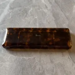 【希少・ヴィンテージ】Harrods ハロッズ べっ甲調 ペンケース　小物入れ