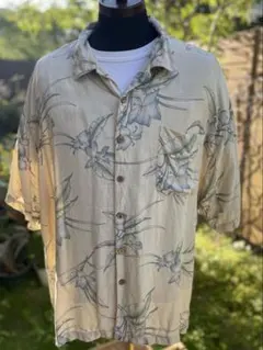 Tommy Bahama シルク100% アロハシャツ 花柄 XXL 開襟 半袖のサムネイル