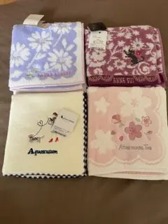 アナスイ Aquascutum 他タオルハンカチ4枚セット